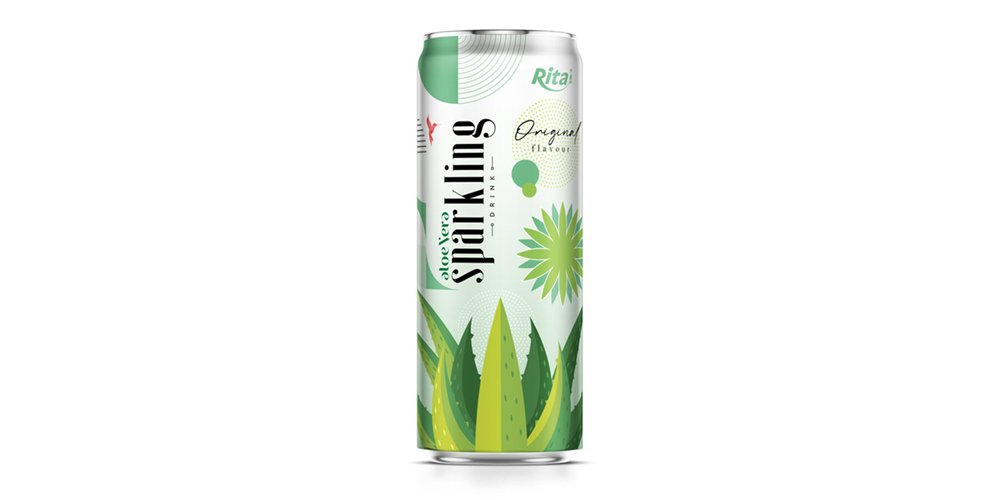 Sparkling Aloe Vera  With Original Flavor 320ml Can